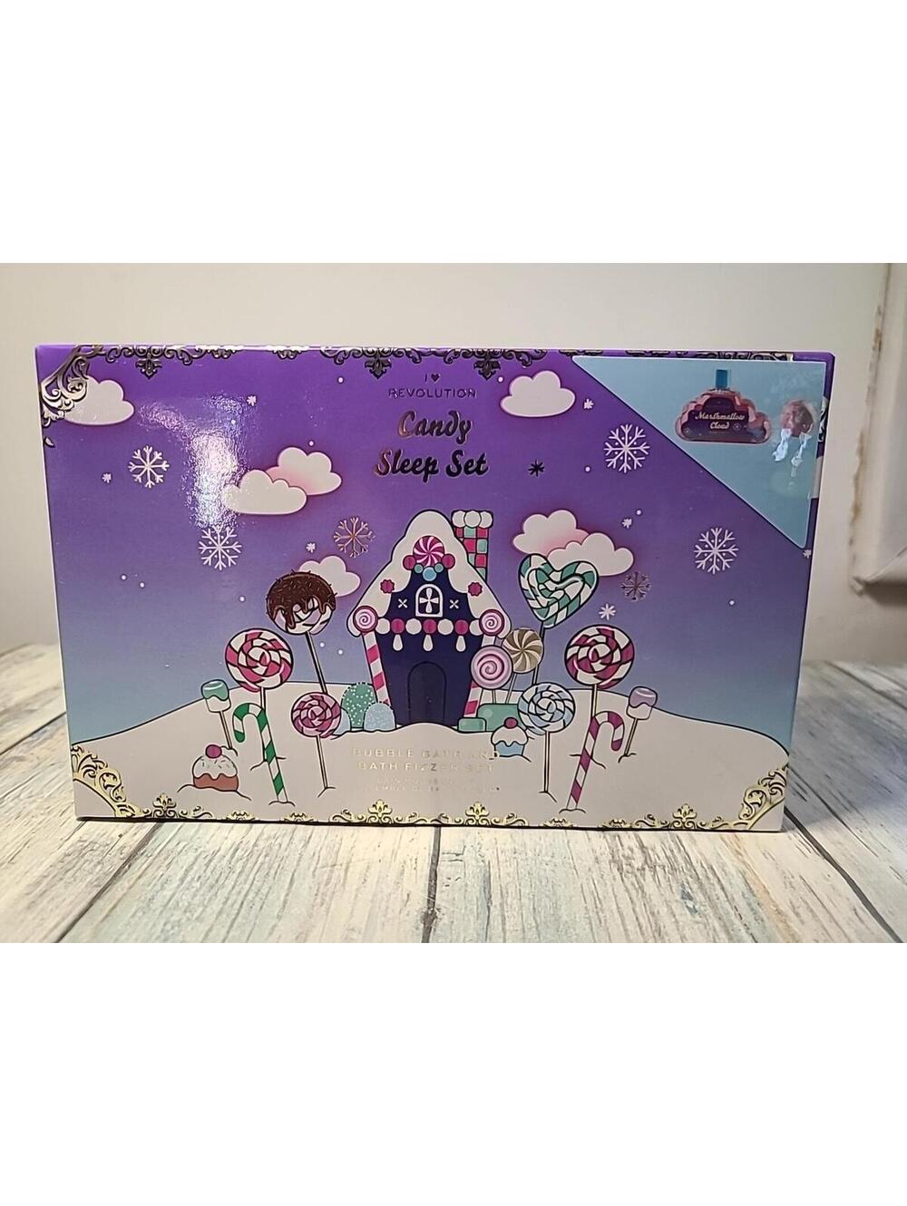 NEW I Heart Revolution Bubble Bath & Bath Fizzer Sleep Set Marshmallow C Scented
